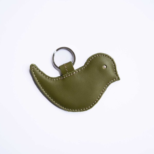 Olive Bird Keyring